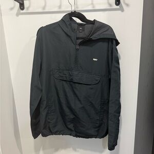OBEY Men's Windbreaker Black Jacket